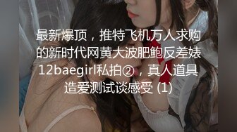 最新爆顶，推特飞机万人求购的新时代网黄大波肥鲍反差婊12baegirl私拍②，真人道具造爱测试谈感受 (1)