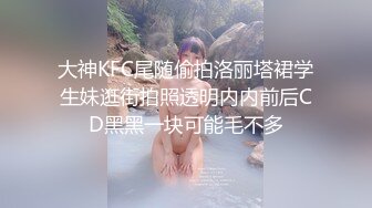 大神KFC尾随偷拍洛丽塔裙学生妹逛街拍照透明内内前后CD黑黑一块可能毛不多