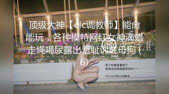 顶级大神【elc调教师】能肏能玩，各种模特网红女神滴蜡走绳喝尿露出羞耻训成母狗 (6)