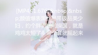 [MP4/ 1.67G]&nbsp;&nbsp;颜值爆表黑丝吊带极品美少妇，约个胖男啪啪操逼，就是鸡鸡太短了，带个套就摇起来一会缴枪