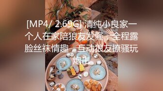 [MP4/ 2.69G] 清纯小良家一个人在家陪狼友发骚，全程露脸丝袜情趣，互动狼友撩骚玩炮击