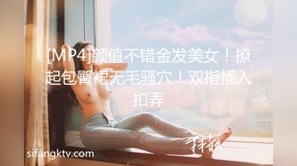 [MP4]颜值不错金发美女！撩起包臀裙无毛骚穴！双指插入扣弄