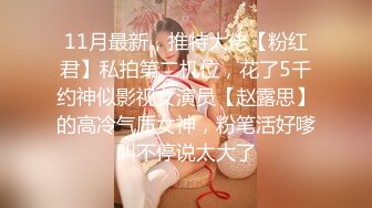 11月最新，推特大佬【粉红君】私拍第二机位，花了5千约神似影视女演员【赵露思】的高冷气质女神，粉笔活好嗲叫不停说太大了