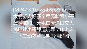 [MP4/ 3.1G]&nbsp;&nbsp; 大奶新人好骚全程露脸跟小哥激情啪啪，无毛白虎逼口交大鸡巴让小哥舔逼玩弄，床上床下主动求草浪叫表情好骚