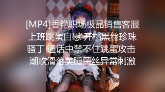 [MP4]香艳职场极品销售客服上班跳蛋自慰 开档黑丝珍珠骚丁 通话中禁不住跳蛋攻击 潮吹滑落美腿黑丝异常刺激